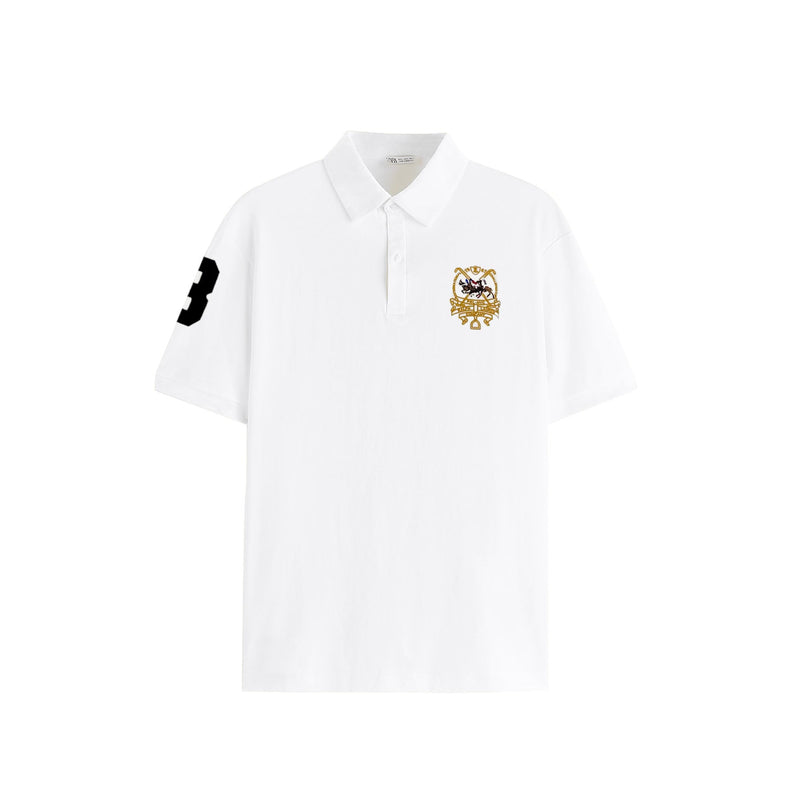 RL Premium Tripple Pony Polo White